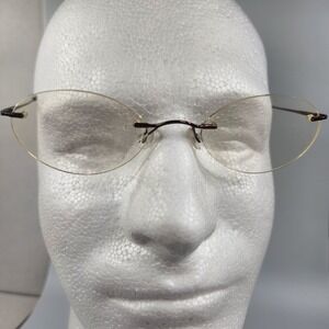 Marchon Airlock 2 Eyeglasses Frames & Case  760/4 56 49-20-135 Brown Bronze